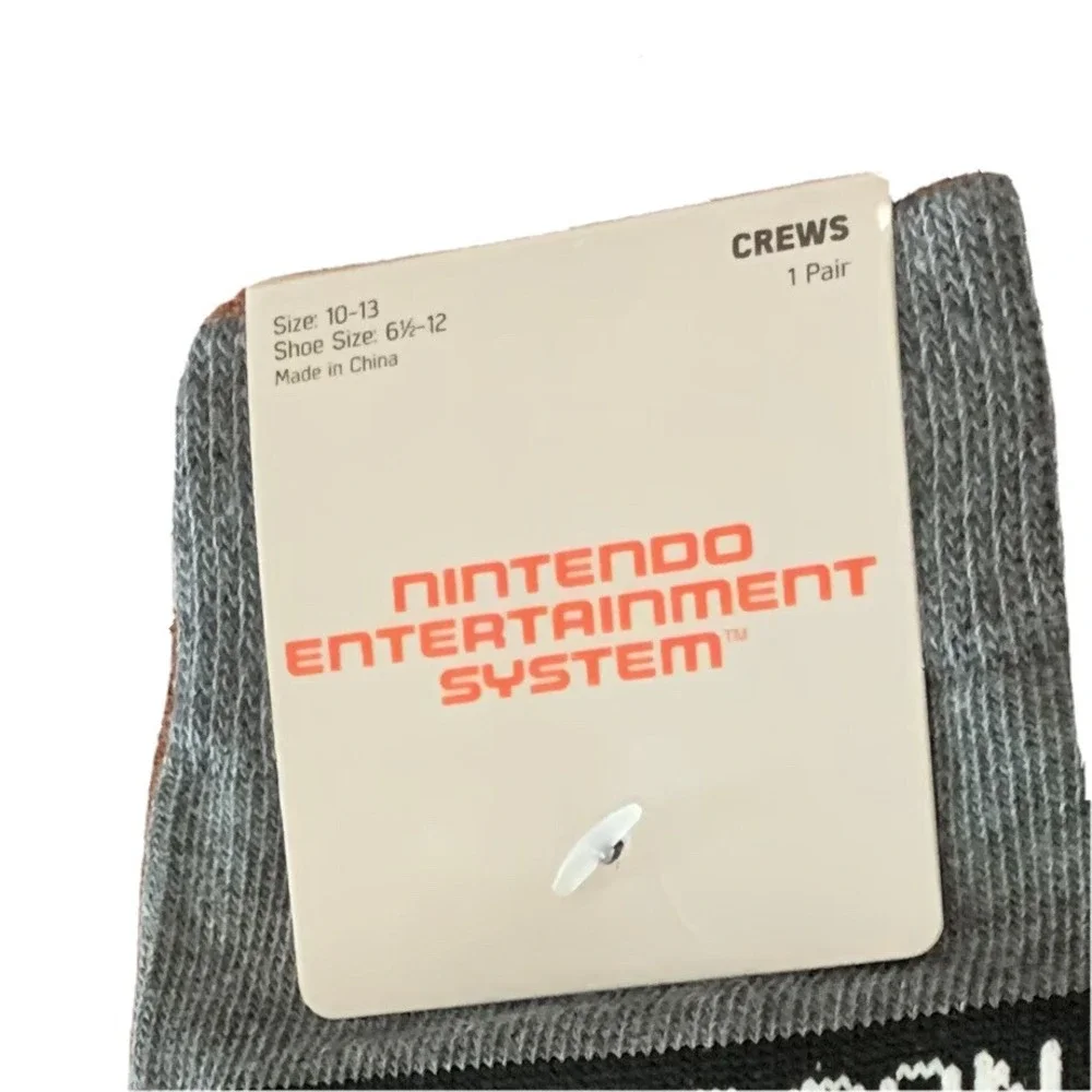 Nintendo Mens Socks Crew New Sorry I Can't I'm Gaming 10-13 Fits Shoe 6.5-12